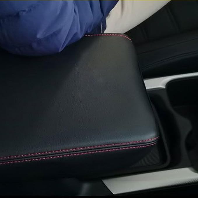 Compatible with Center Console Armrest Cover for Honda Accord 2023 2024 2025 Leather Arm Rest Storage Box Lids Cushion Protector Pad
