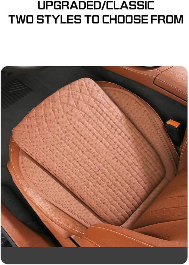 Car Seat Cushion Fit for BMW Accessories Front and Rear Seat Pad for Car Driver Seat Office Chair Ocher Brown(1PC)
