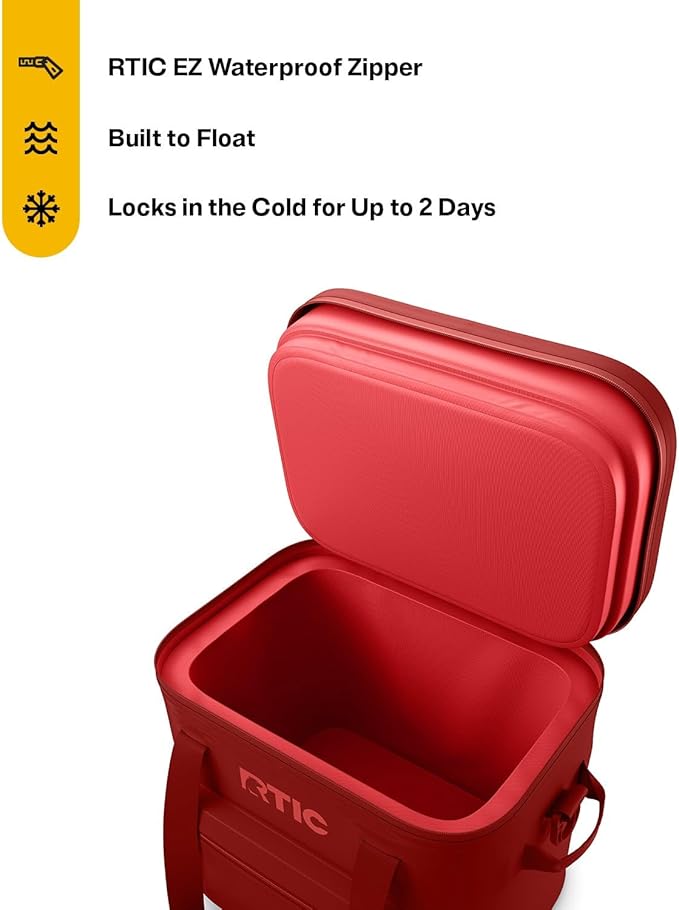 RTIC 30 Can Ultra-Tough Soft Cooler Pro, Insulated, Waterproof, Leak Proof, Portable Floating Bag for Beverage, Drink, Lunch, Outdoor, Beach, Car,Camping, Picnic, Fishing, Boat