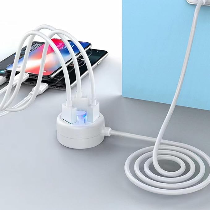Compact USB Charging Hub USB2.0 Three Port Expander Hub Dock Suitable for Car Chargers Power Banks USB Accessory
