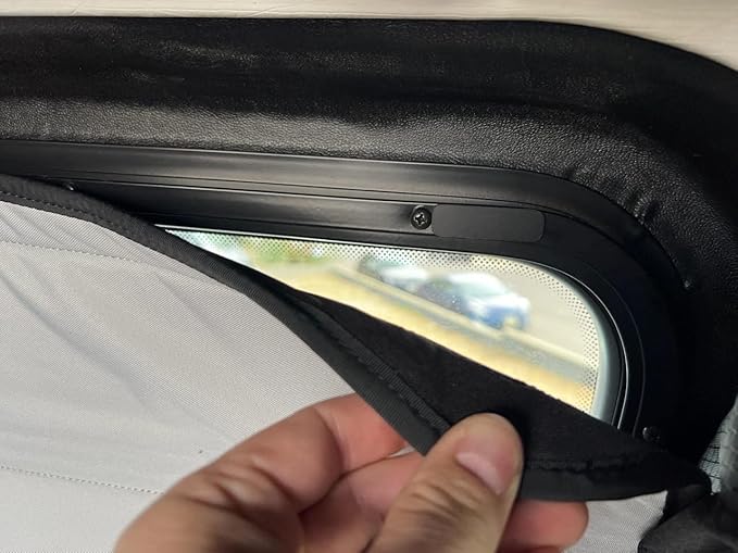VanEssential Insulated Magnetic Blackout Window Cover Designed for Mercedes-Benz NCV3 & VS30 Crew Window FW621L Direct Fit Cover - Charcoal Gray