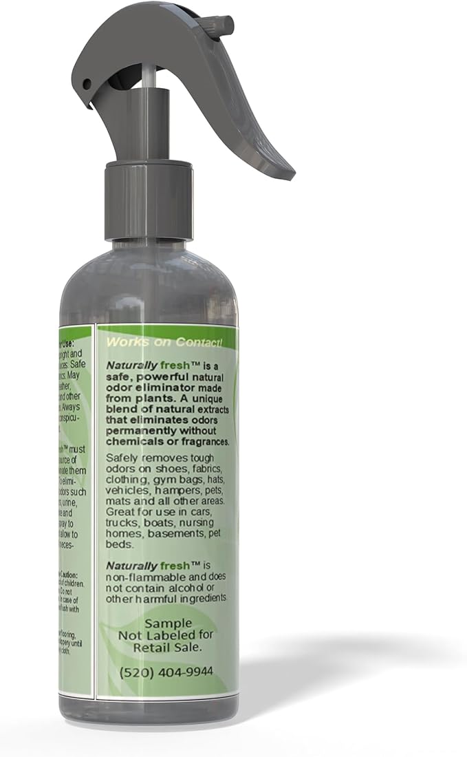 Unscented Non-Toxic Alcohol-Free Car Air Freshener Spray - Odor Eliminator and Fragrance-Free Car Spray Freshener, Remove Smoking Odor, 6 oz Freshener Spray by Fresh Naturally