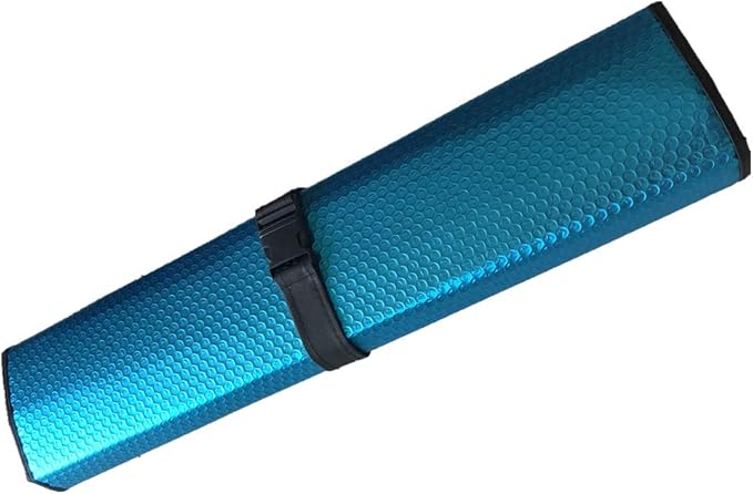Car Sun Shade, Sun Protector,Foldable Front Window Shade-Thicken 5-Layer Bubble for Auto Windshield UV Protection and Heat Reflector 58"x 27.5" (Blue)