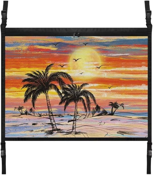 Sunrise Tree Car Roof Storage Bag Hanging Car Storage Bag All Car Storage Organizers Large Capacity Can Hold Mobile Phone, Wallet