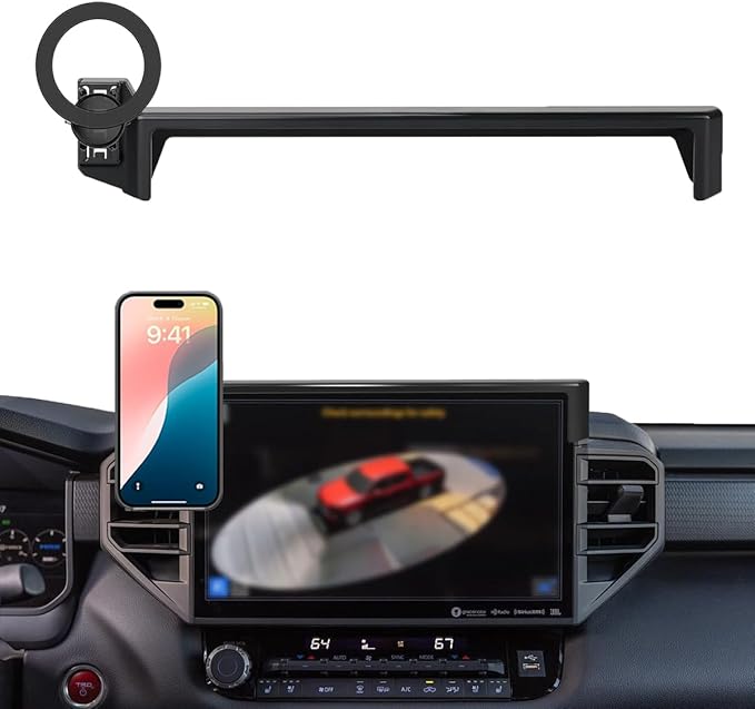 Car Phone Holder for Toyota Tundra 2022-2026/Sequoia 2023-2026 14-inch Touchscreen, Cell Phone Mount Compatible with MagSafe, Designed Exclusively for Toyota Tundra/Sequoia