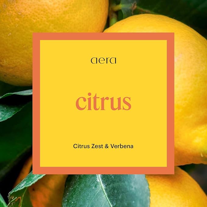 Aera Go Citrus Car Fragrance Scent Refill - Notes of Citrus Zest and Verbena - Works with the Aera Go Diffuser for Car