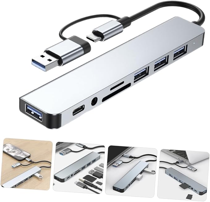 Operitacx USB Hub Type USB Expander for Laptops High-Speed Data Transfer Compact Design for and Office Use