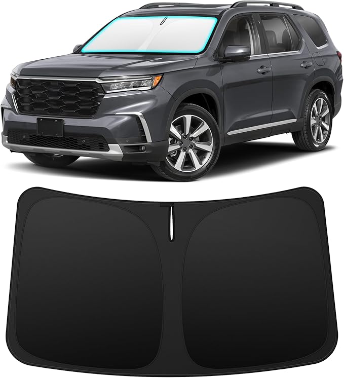 INSAUTO Custom Fit Windshield Sun Shade Accessories for Honda Pilot 2016-2026, Foldable Front Window Sunshade, UV & Heat Reflector, Keeps Interior Cool, Includes Storage Bag