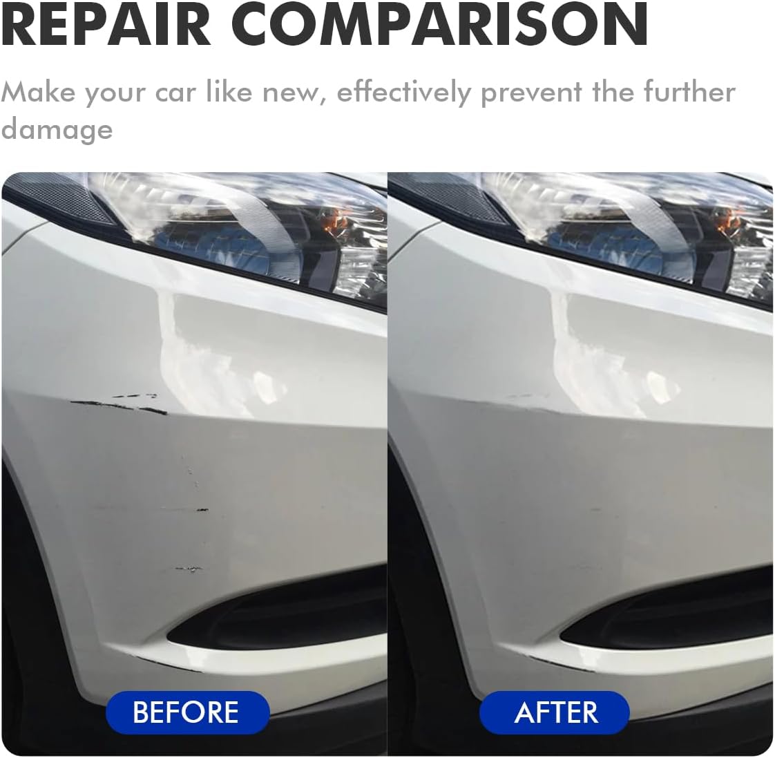 Hyper White (WC9) Touch Up Paint Compatible with Hyundai, DIY Car Paint Scratch Repair, Automotive Paints, Quick & Easy Fix Scratch Repair for Palisade/Azera/Sonata