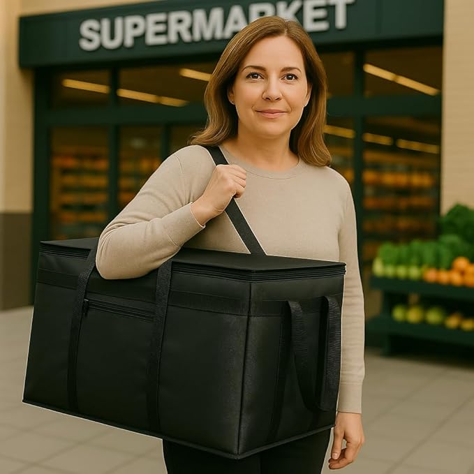 musbus catering bag doordash 22x14x13 3 Pack Insulated Food Delivery Bag Cooler Bags Keep Food Warm Therma cooler bags therma catering shopper accessories hot