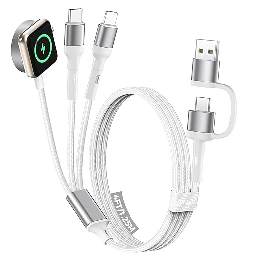 White 4ft Multi Charging Cable