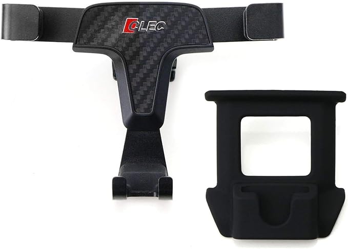 iJDMTOY Smartphone Gravity Holder w/Exact Fit Clip-On Dash Mount Compatible with 2017-up Audi A4 A5 (Won't Occupy Air Vent Opening)
