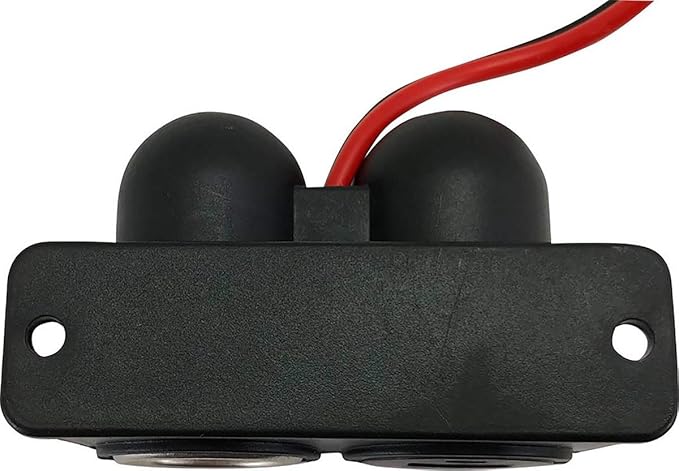 Custom Accessories Compatible with Smartphones, 18003 12V Dual USB Under Dash Mount, Black
