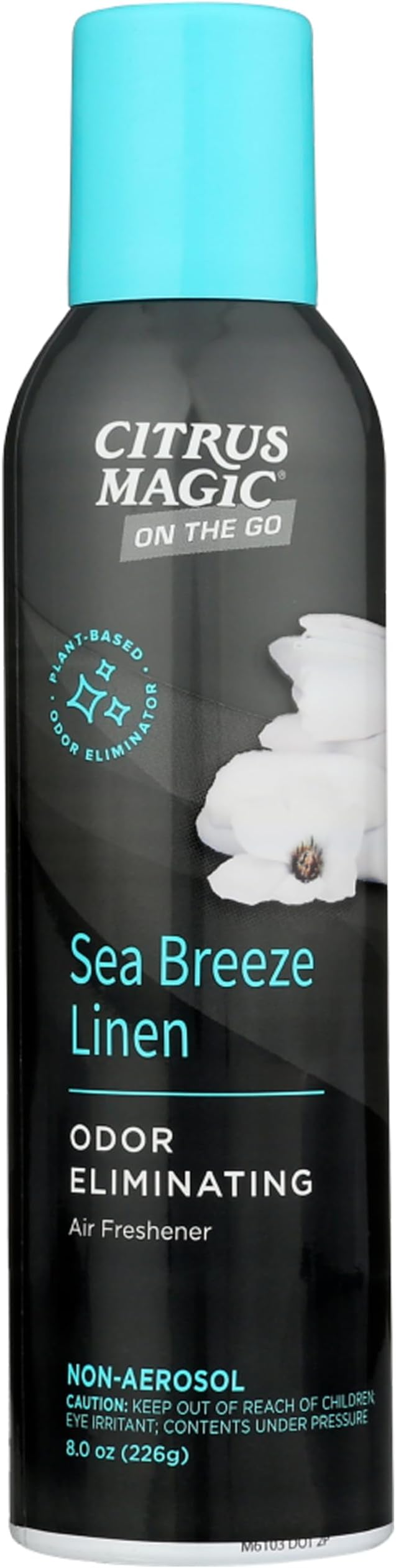 Citrus Magic On The Go Odor Eliminating Air Freshener Spray for Auto, Sea Breeze Linen, 8-Ounce, Pack of 2