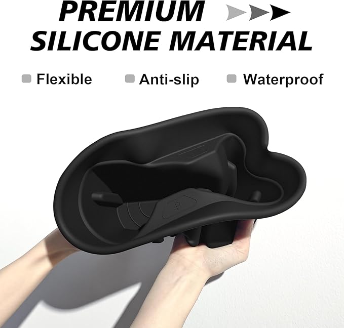 Muslogy Center Console Cup Holder Insert Compatible with 2005-2021 Nissan Frontier Accessories Middle Console Armrest Front Drink Holder Organizer Non-Slip Silicone Drink Stopper