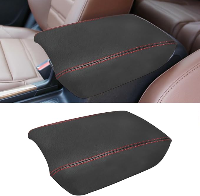 Compatible with Center Console Armrest Cover for Honda CRV 2017 2018 2019 2020 2021 Leather Arm Rest Storage Box Lids Cushion Protector Pad