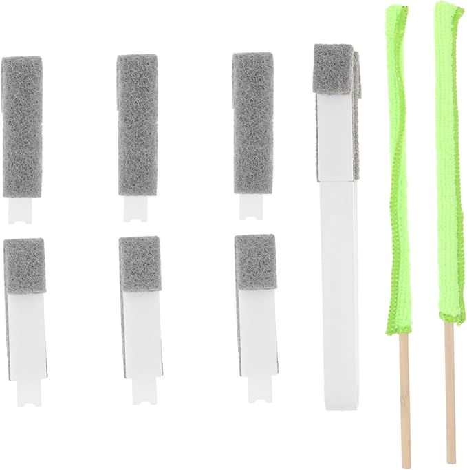OUNONA 1 Set Compact Blinds Cleaner Duster Portable Brush Tool for Hard to Reach Areas for Blinds and Car Vents Washable Brush Heads and Practical Cleaning