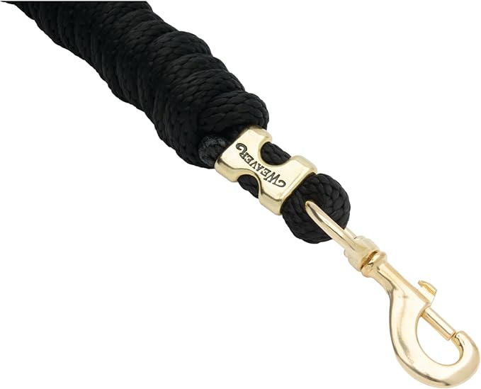 Weaver Equine Performance Lead Rope, Long Horse Lead Rope with Quick Halter Attachment, Soft Comfort Grip, Barn Horse Tack for Daily Use & Showing