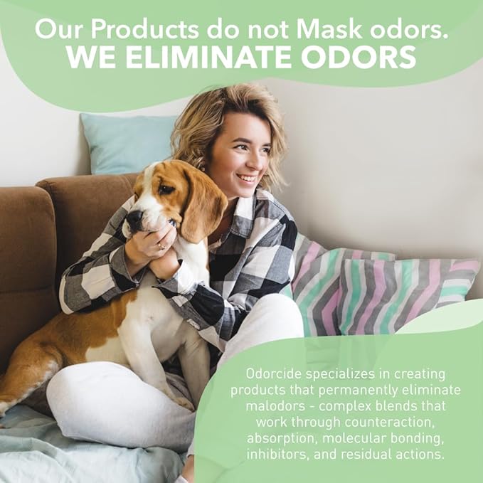 Odorcide Fresh Scent Odor Eliminator Concentrate – Odor Eliminator for Strong Odor on Carpet, Hardwood, & More – Smoke, Sweat, & Pet Odor Eliminator for Home w/Non-Enzymatic Formula, 1 Gallon