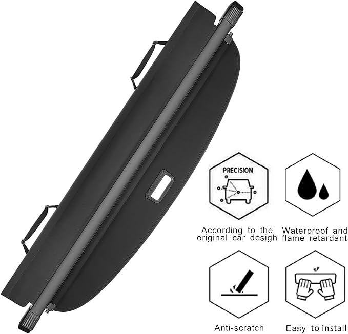 Cargo Cover No Gap Fit for 2020-2025 Subaru Outback Retractable Trunk Rear Security Cover Shielding Shade Trunk Cover No Gap