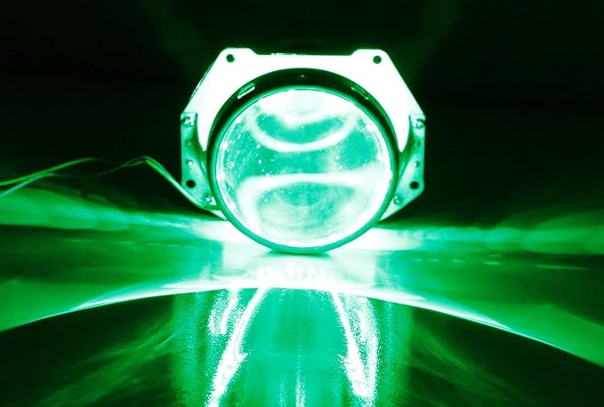iJDMTOY Emerald Green 15-SMD LED Accent Ambient Lighting Kit Compatible with Car Motorcycle Projector Lens Demon Eye Retrofit