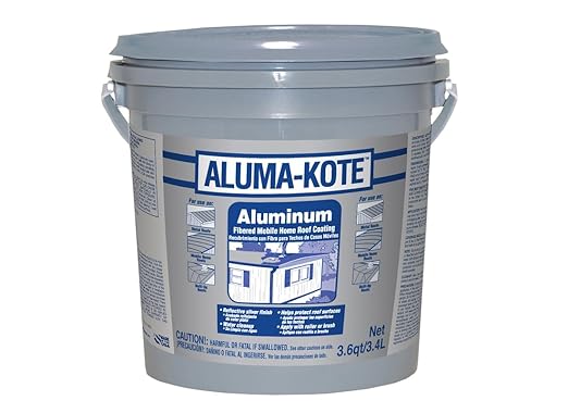 Gardner Aluma-Kote Gloss Silver Fibered Aluminum Roof Coating 1 gal.
