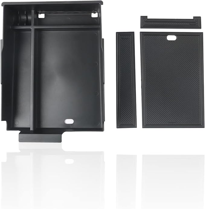 SKTU for 2023 2024 2025 Hyundai Palisade Center Console Organizer 2023 2024 2025 Palisade Center Console Tray 2023 2024 2025 Palisade Accessories Armrest Secondary Storage Box with Coin Holder (Black)