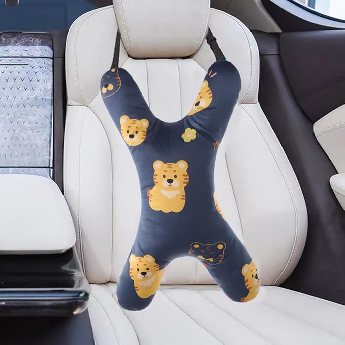 Car Travel Pillow for Kids Adults X-Shaped Car Sleeping Head Support Soft Neck Pillow Head and Body Support Travel Pillow Cushion for Car Seat Pillow Car Aircraft Travel Pillow Headrest for Road Trips
