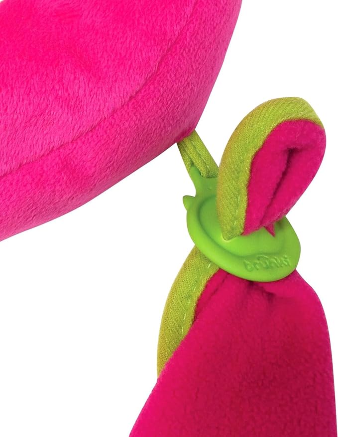 Trunki Kid's Travel Neck Pillow & Chin Rest | Support Sleepy Heads in the Car Seat, Plane, Bike or Pram | Yondi SMALL Betsy (Pink)