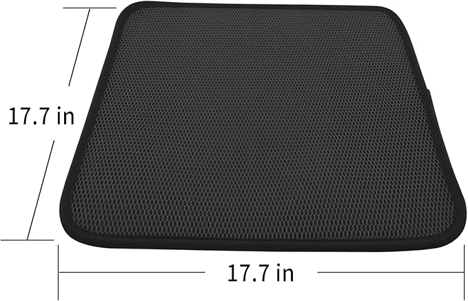 Car Seat Cushion for Driving, Summer 3D Breathable Mesh Car Seat Cooling Pad - for Truck, Office Chair,Wheelchair (Black 2 Pcs)