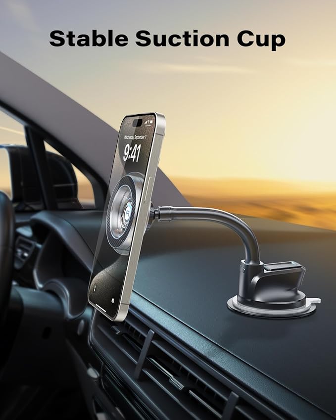 APPS2Car for Magsafe Car Mount, Magnetic Car Phone Holder Mount Fit for iPhone 17/16/15/14/13/12 Series/Magsafe Case