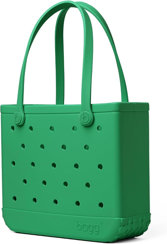 BOGG BAG Medium Tote – 15” x 12.5” x 5” – Durable, Washable, Tip-proof – Beach, Pool, Boat, Work, Sports (Green With Envy)