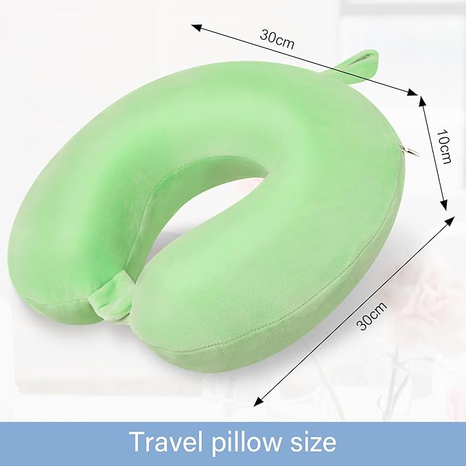 Neck Pillows for Travel Comfortable Travel Neck Pillow U Shape Memory Foam Support Neck and Head Portable Neck Travel Pillow Suitable for Airplane Trains Car Travelings