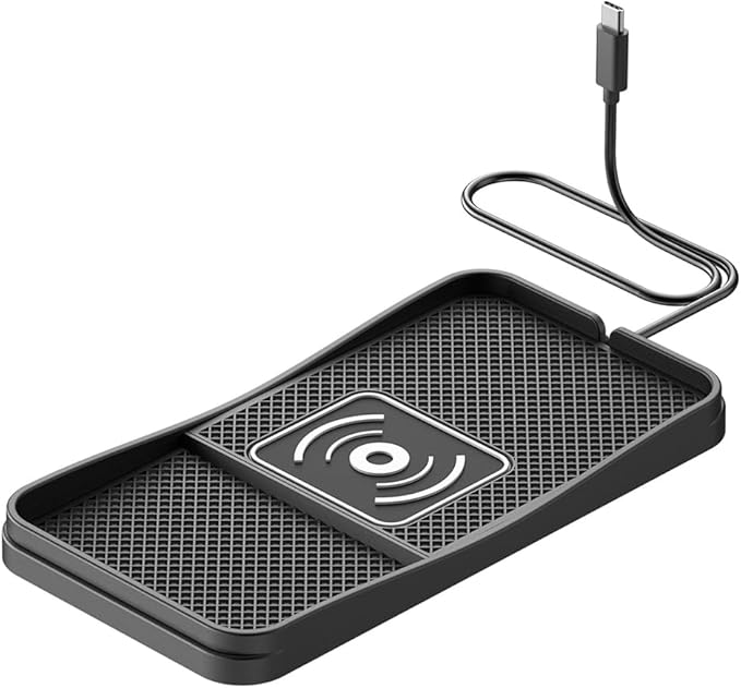 Car Wireless Charger Pad for Subaru Ascent Crosstrek Forester Tribeca Solterra 2000-2026, Type-C/USB 20W Fast Wireless Car Charger Pad Non-Slip Cordless Charging Mat