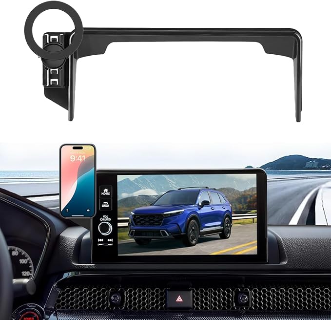 Car Phone Holder for 2026 2025 2024 2023 Honda HR-V/2026 2025 2024 2023 Honda CR-V 7/9-inch Screen, Cell Phone Mount Compatible with MagSafe