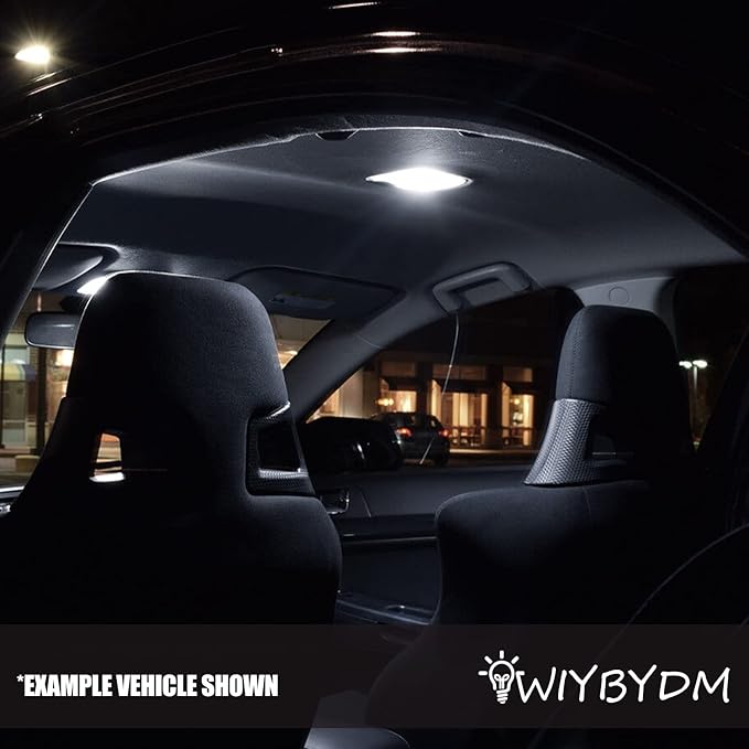 LED Interior Lights Bulb Kit for Hyundai Santa Fe 2013 2014 2015 2016 2017 2018 2019 2020 Map Dome Vanity Mirror Trunk License Plate Tag Lights Interior Bulbs + Install Tool Guide