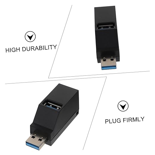 COHEALI Port USB Hub Portable Data Splitter Powered USB Expander for Laptop Computer Accessories Compatible with Hard Drives Keyboards Mice Flash Drives Printers Tablets Plug and Play