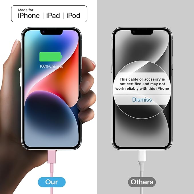 iPhone 17 16 15 Charger Fast Charging 2+2Pack 20W USB C Wall Charger with 10FT Fast Charging Cable Compatible with iPhone 17/17 Air/17 Pro/17 Pro Max/iPhone 16/15 Series, iPad Pro/AirPods-Pink