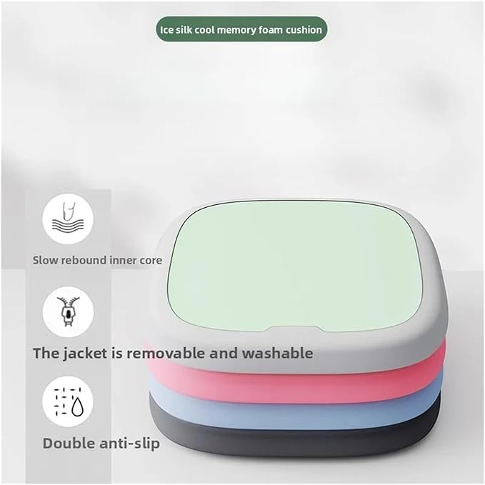 Memory Foam Car Seat Cushions with Lumbar Support - Cool and Breathable Comfort for Car and Office Use(B,35x35cm)