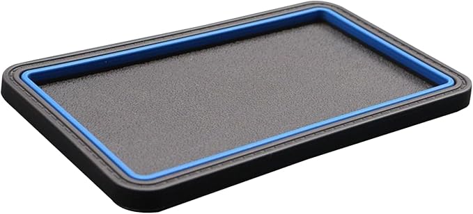 Car Dashboard Anti-Slip Grip Mat, Cell Phone Holder Gel Pad, Multifunctional Dashboard Sticky Pad, Universal Vehicle Interior Accessories for GPS, Keychains, Sunglasses (Blue)