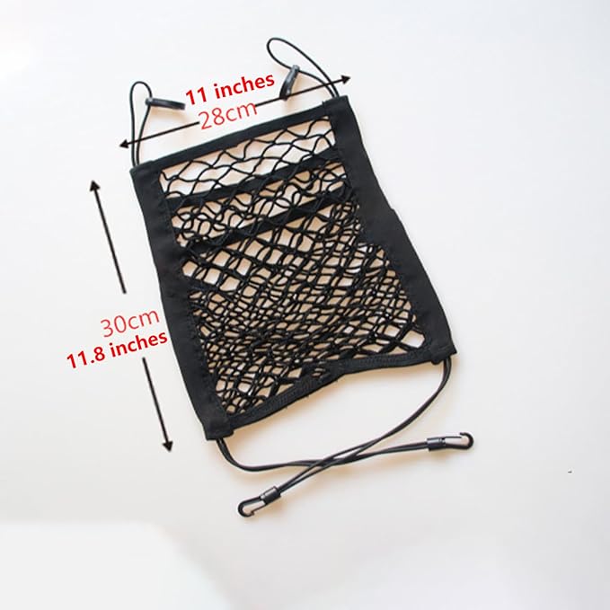 Car Mesh Organizer for Honda Ridgeline 2005-2025 YD/YK,Seat Back Net Bag,Barrier of Backseat Pet Kids,Cargo Tissue Purse Holder,Driver Storage Elastic Netting Pouch,A-Big