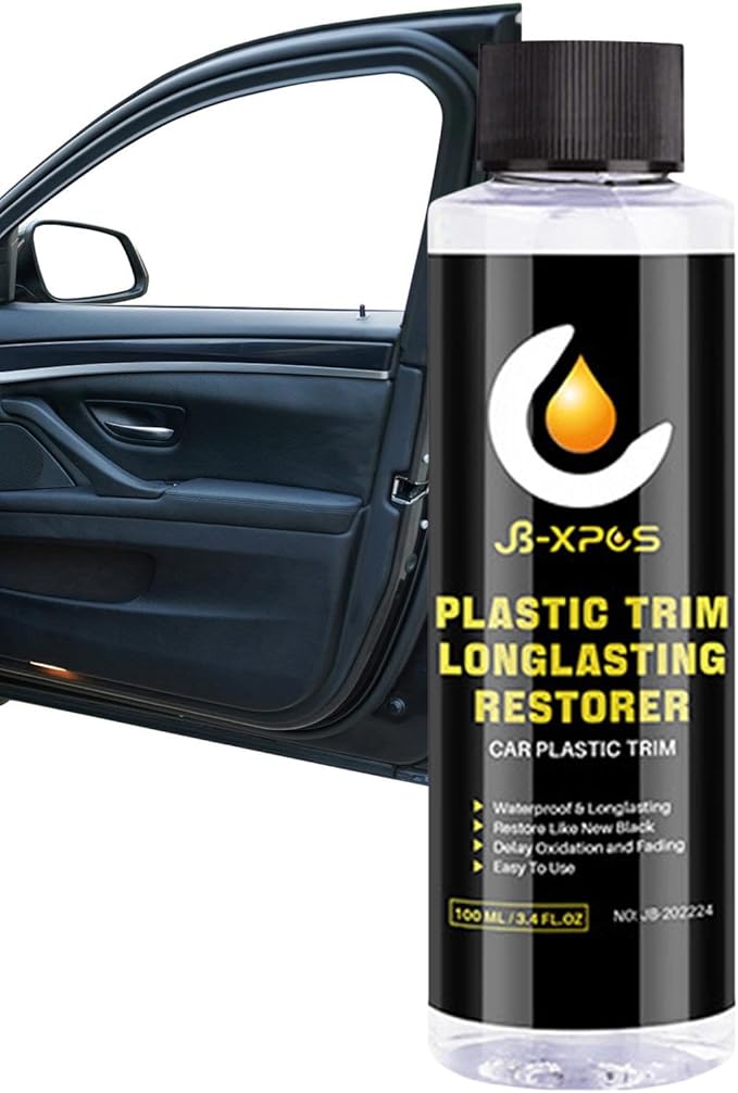 Generic Car Trim Restorer, Automotive Plasticc Restorer, Restore Rubber Plasticc, UV Protective Restorer, Oil Free & Odor Less Restorer, Resist Water & Dirt, Long Lasting 60 ML Restore, 100ml