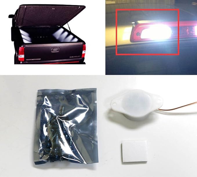 iJDMTOY 10-Piece Universal Fit 90-LED Waterproof Xenon White Truck Bed Cargo Area LED Lighting Kit
