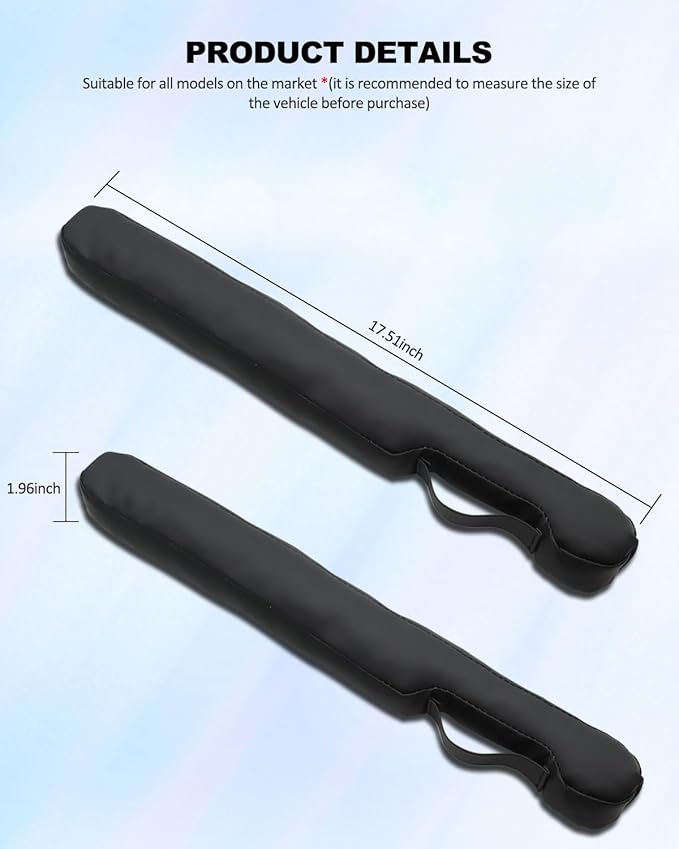 Car Seat Gap Filler Universal for Car SUV Truck Fit Organizer Fill The Gap Between Seat and Console Stop Things from Dropping 2Pcs