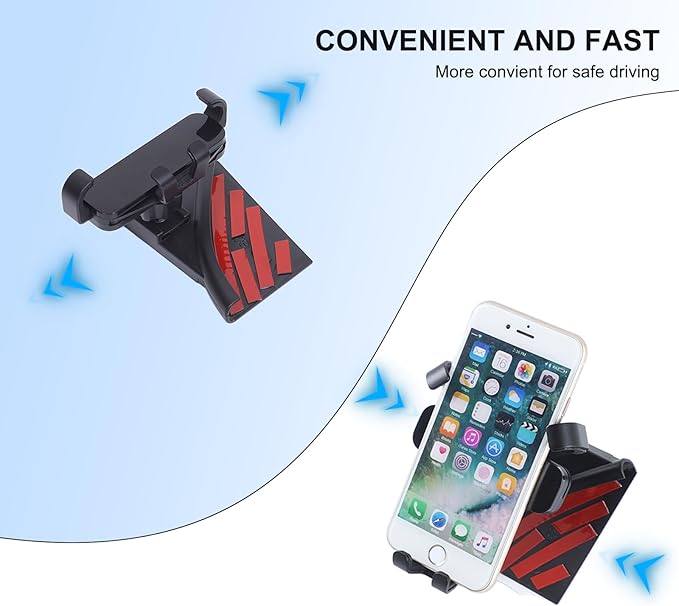 Phone Holder Compatible with Cadillac Escalade 2021-2025,360° Rotation Adjustable Center Console Navigation Screen Cell Phone Holder Fit for Most Smartphones (B)