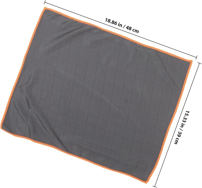 ULTECHNOVO Car Microfiber Towel Orange, Multifunctional Cleaning Cloth for Car Glass and Interior, Highly Absorbent, Streak-Free Wiping, Sturdy Automotive Cleaning Supplies