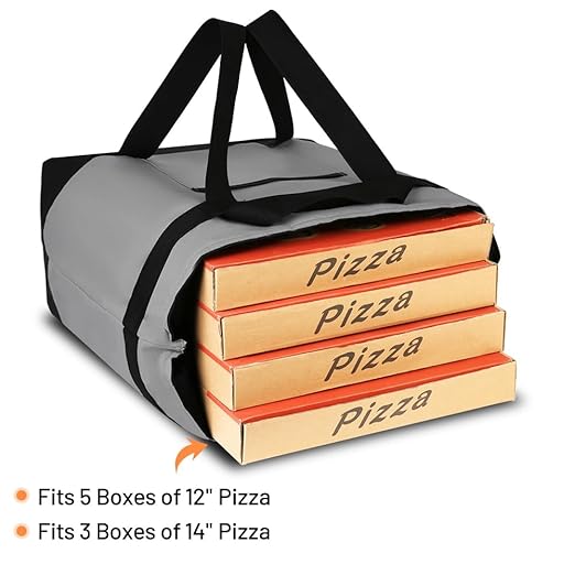 CIVJET Insulated Reusable Tote Bag for Grocery Shopping for Women/Men, Pizza/Food Delivery Bag to Keep Food Cold/Hot for Uber Eats/Doordash/Grubub, Cooler Bags for Travel/Beach/Picnic, Cooler Bag,Grey