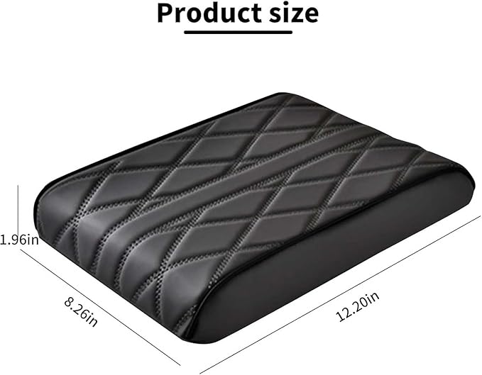 Car Armrest Cushion for Lincoln Nautilus 2018 2019 2020 2021 2022 2023 2024 2025, Car Center Console Cover Armrest Pad Soft Leather Car Interior Accessories,Grey