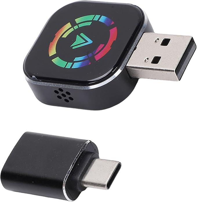 Yoidesu Wireless Car Play Adapter with Automatic Connection, Wired to Wireless Car Play Adapter for Android Auto Conversion with Type C to USB