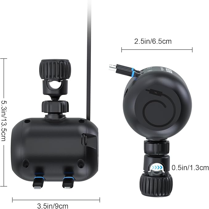 OHLPRO 2 in 1 Backseat Car Charging Station Box, 45W Fast Charge Multi Retractable Car Charger for Uber Chargers for Passengers, for iPhone/Samsung and Tablets - Headrest Bars Car